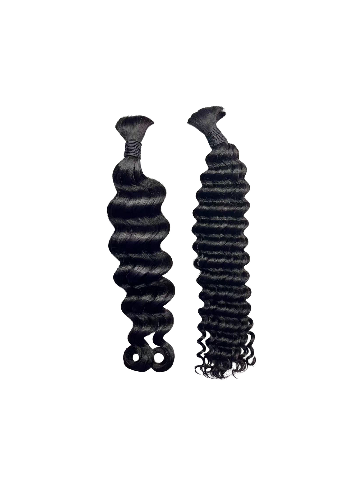 Natural black bulk hair